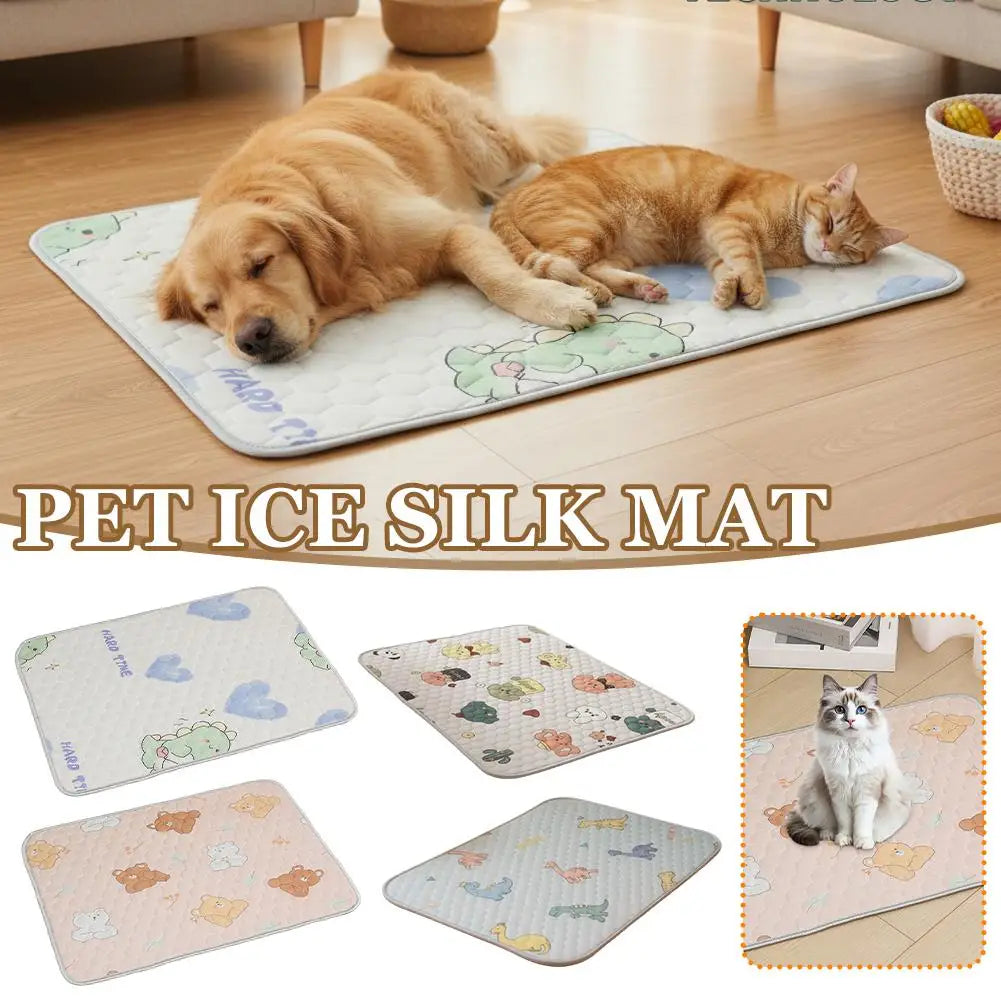 Pet Cooling Mat Ice Silk Self Cooling - ProPawPet.com