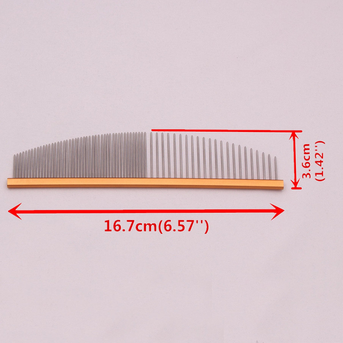 Puppy Grooming Comb Aluminum Handle Pink - ProPawPet.com