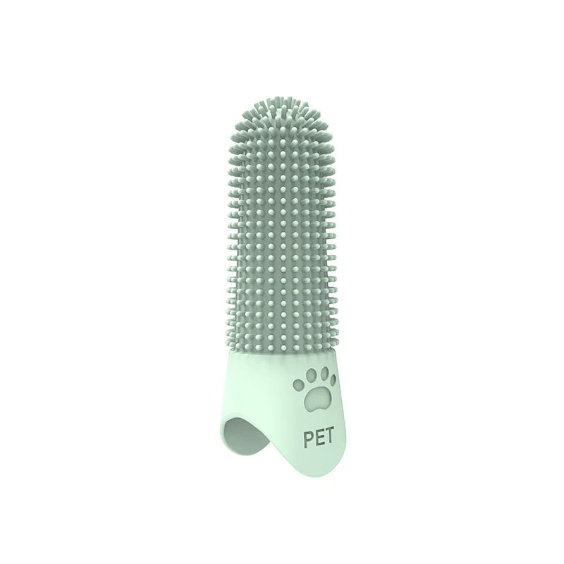 Soft Silicone Finger‑type Pet Toothbrush Portable Gentle – Dog Supplies