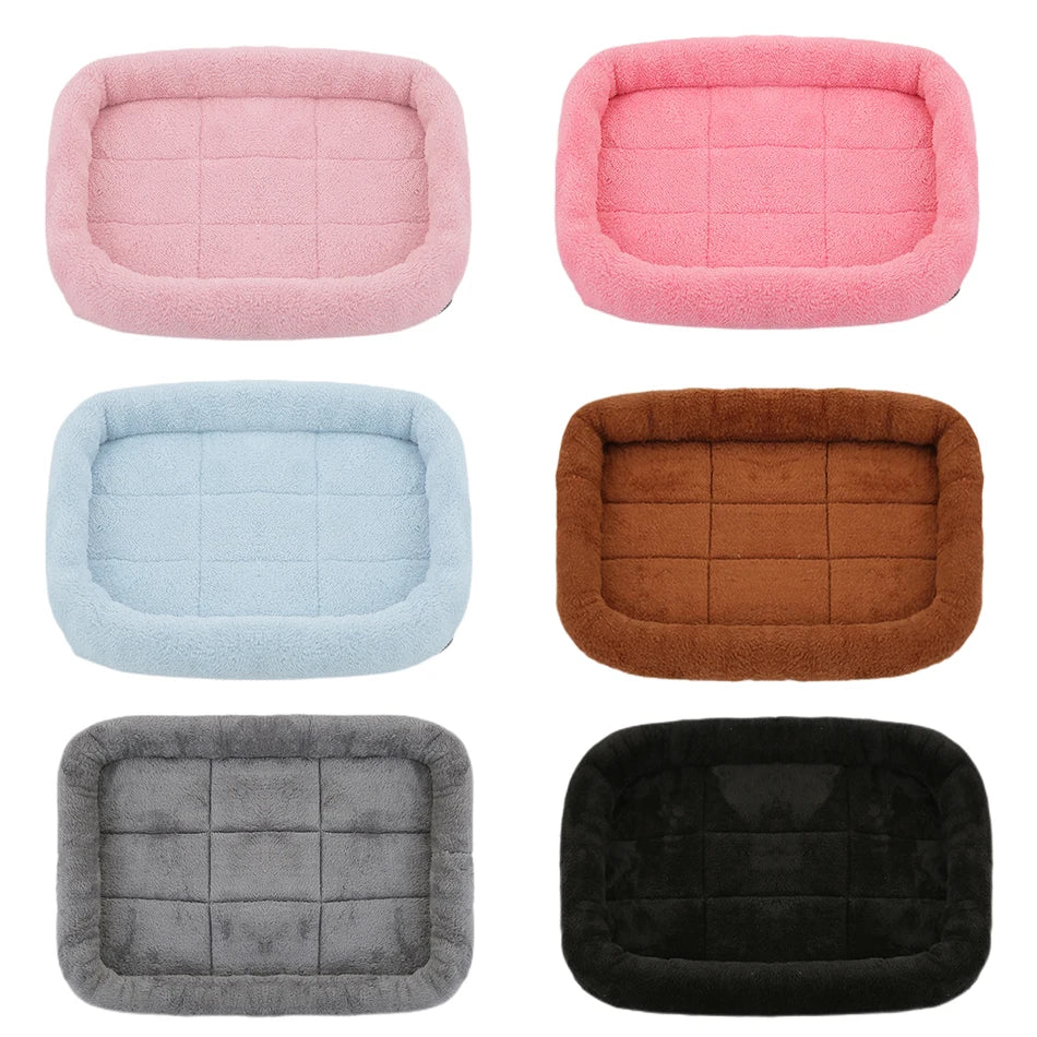Soft Plush Square Dog Bed Mat Beds for Dogs - ProPawPet.com