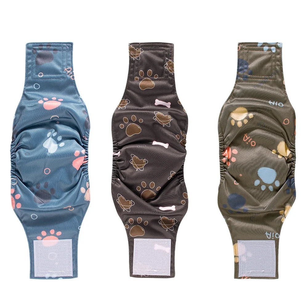 3PCS Durable Washable Male Dog Diaper Wraps - ProPawPet.com