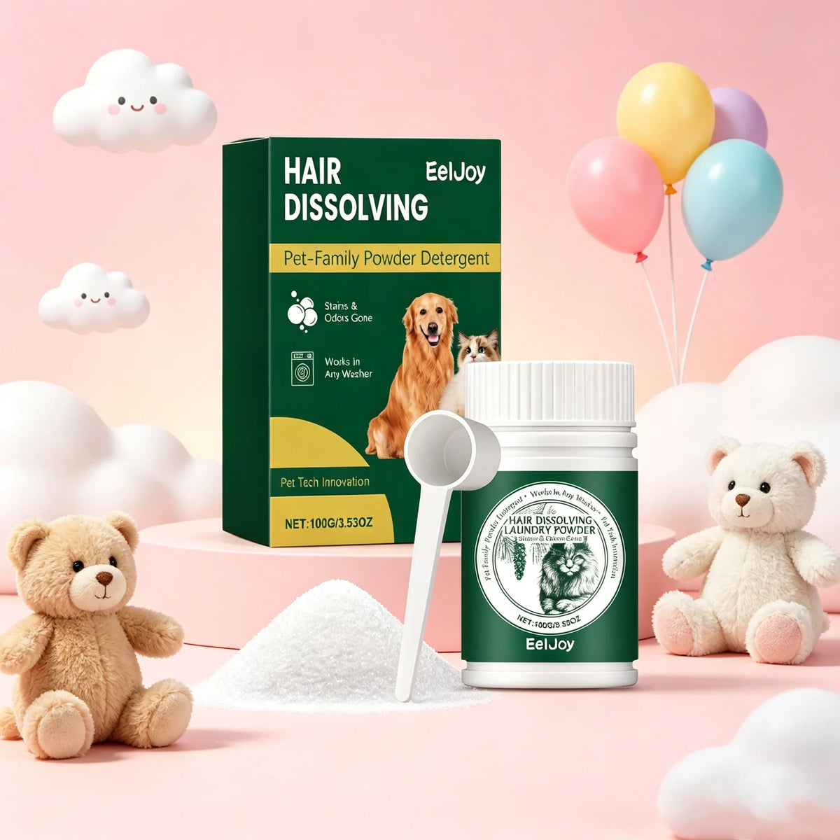 Dissolve Pet Hair Powder For Washing Ma - ProPawPet.com
