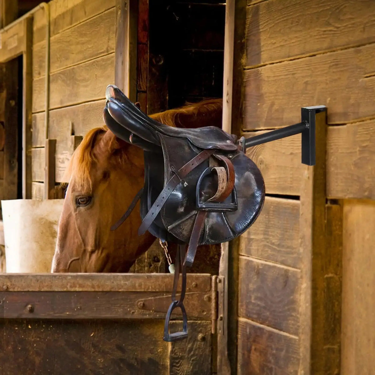 Horse Saddle Rack Stand Removable Stable Organization Holder