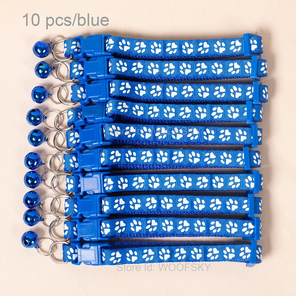 10pcs Colorful Pet Collars with Bell 23 - ProPawPet.com