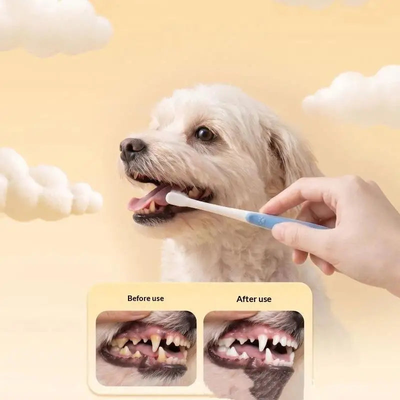 Round Head Toothbrush For Dog Remove Bad - ProPawPet.com