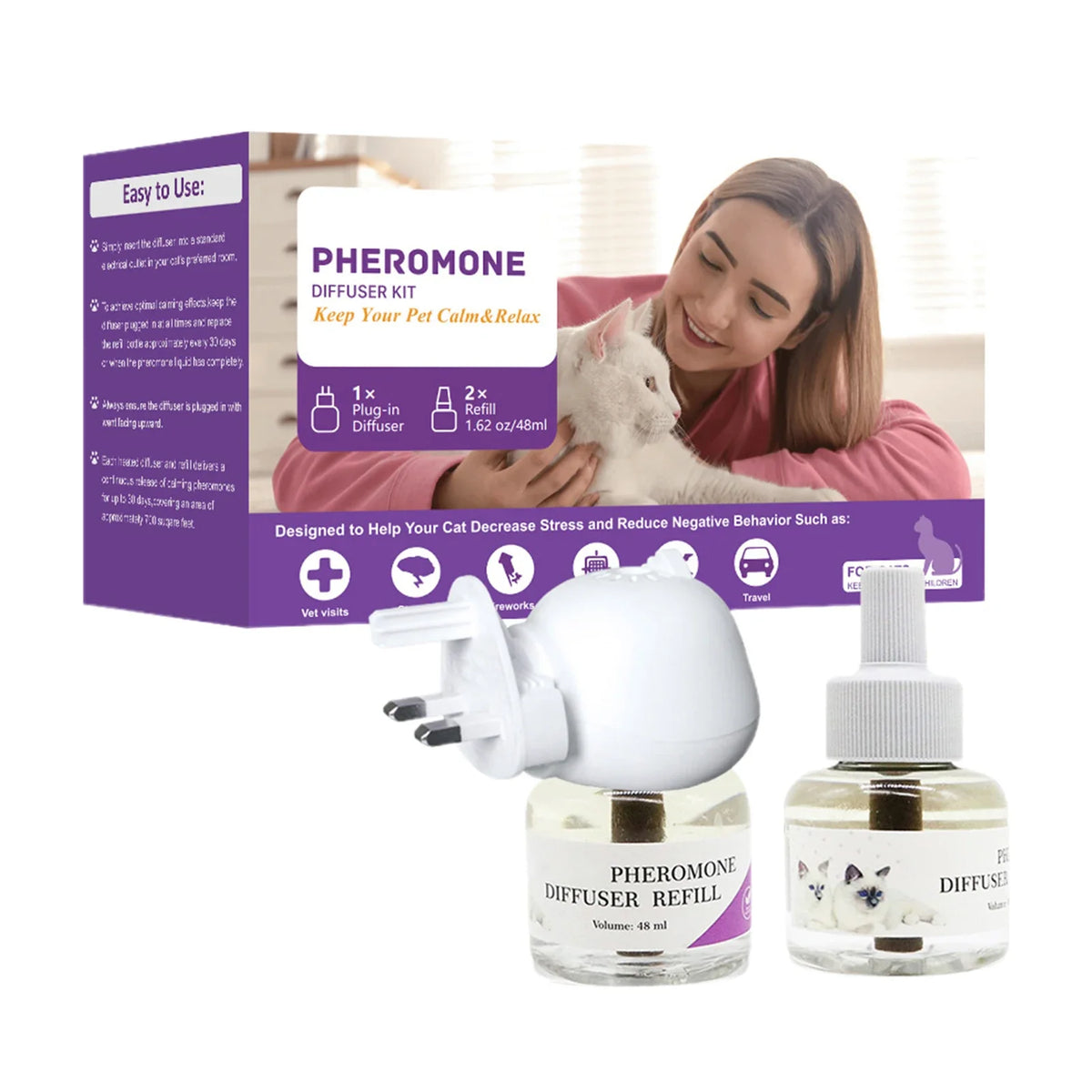 48ml Calming Diffuser Comfort Natural Pheromone – 3 Colors