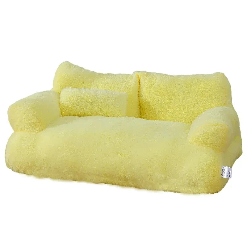 Luxury Cat Bed Sofa Winter Warm Nest – 4 Colors