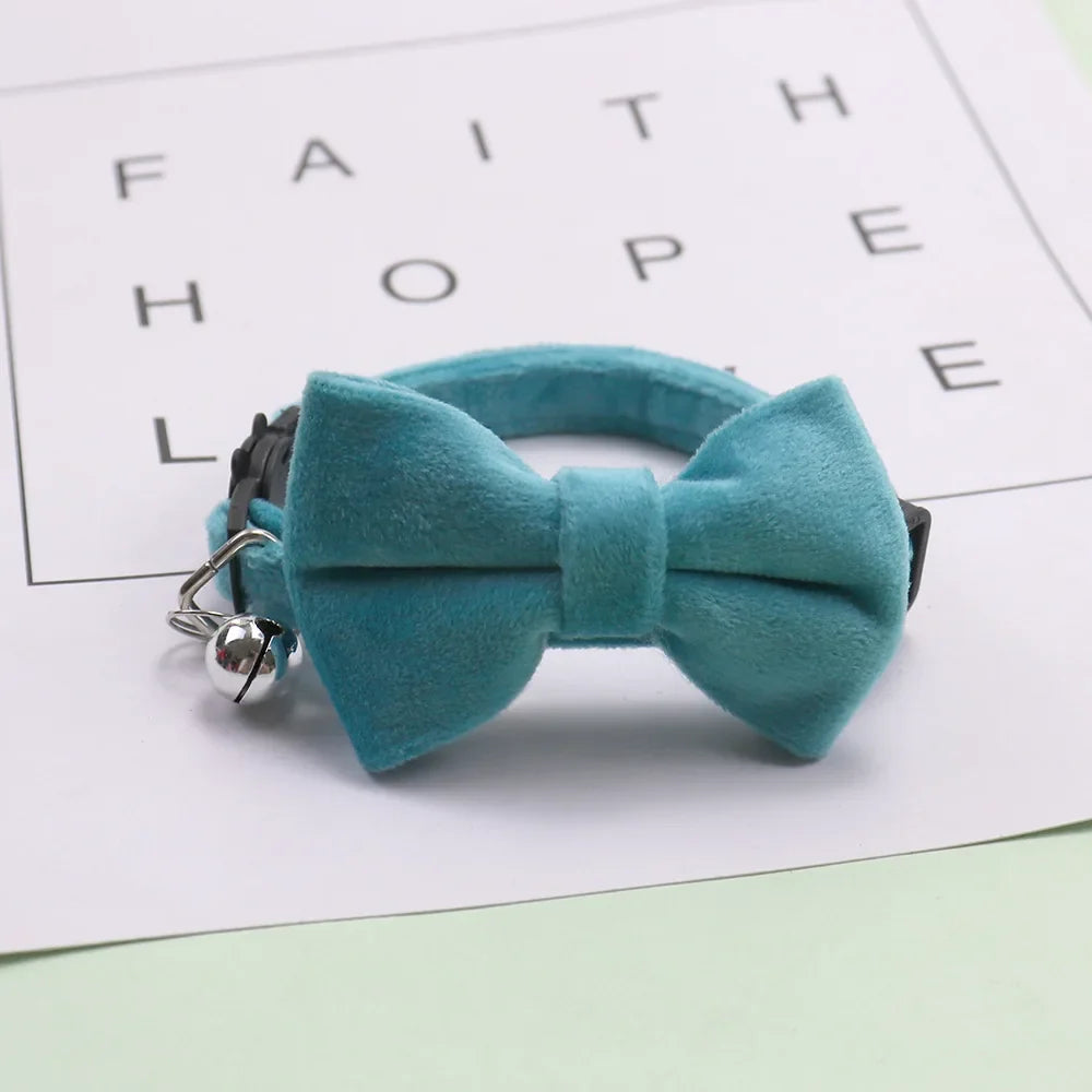 Pet Breakaway Cat Collar Bow Tie And Bell - ProPawPet.com