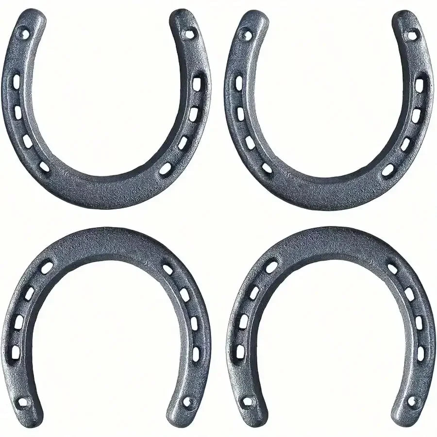 1 Cast Iron Horseshoes Hoof Care Excellent Grip for Horses