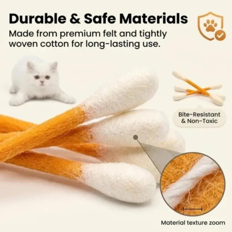 Creative Large Cotton Swab Shaped Catnip Toy - ProPawPet.com