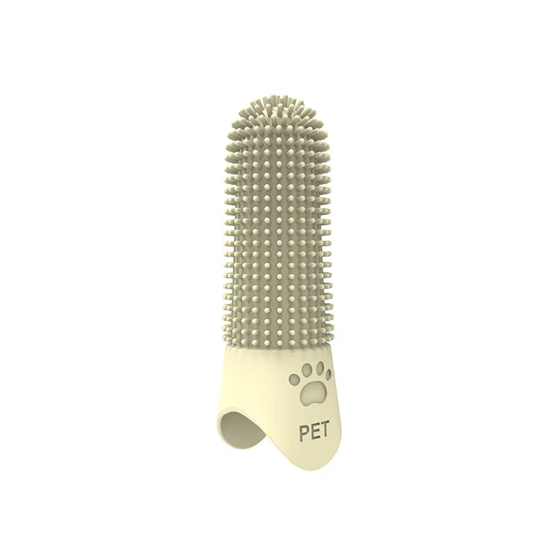 Soft Silicone Finger‑type Pet Toothbrush Portable Gentle – Dog Supplies