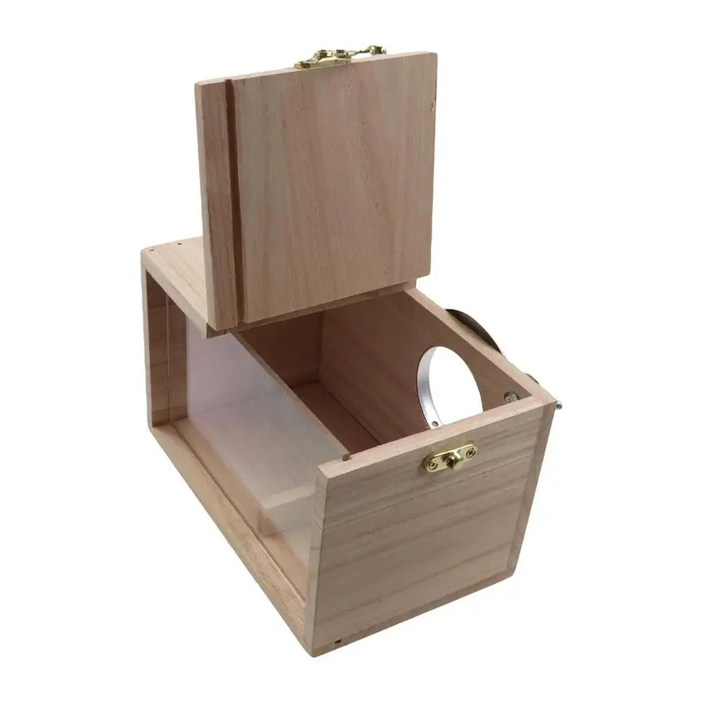 Transparent Window Wooden Parrot Breeding Box – Bird Supplies