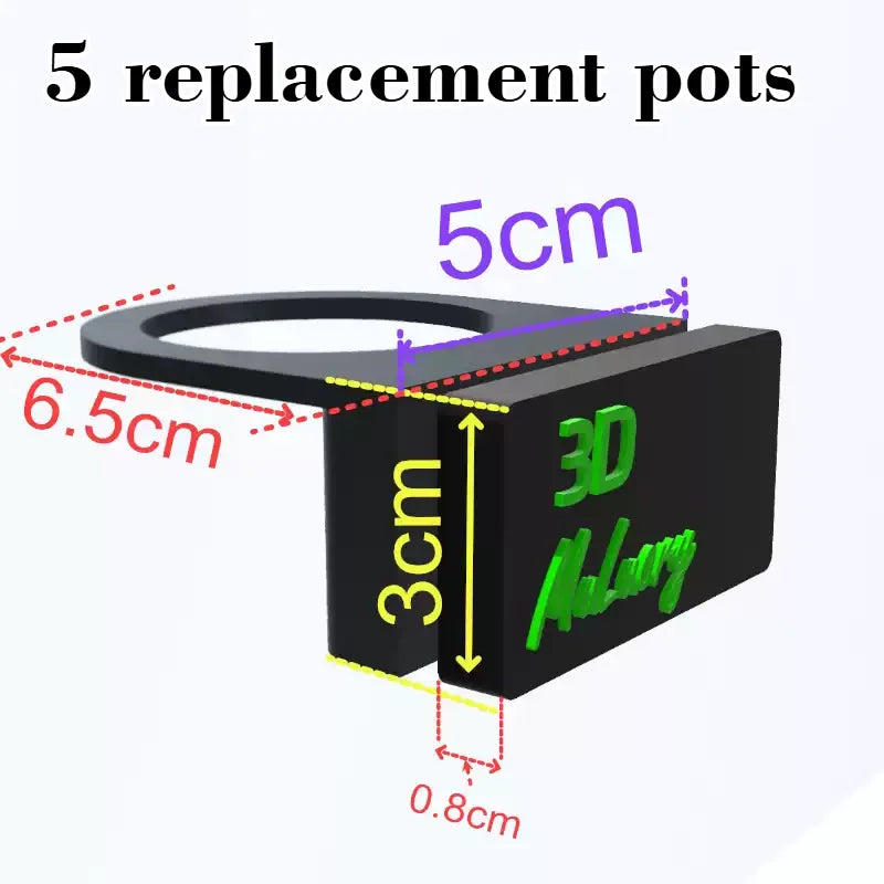 Magnetic Reptile Feeding Cup Holder Wall Mounted Food Water – 4 Colors