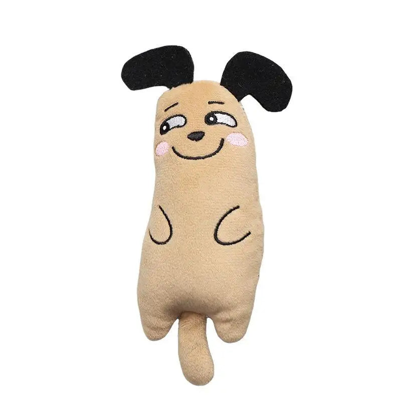 Interactive Funny Pet Plush Embroidery Catnip Plaything – 6 Colors