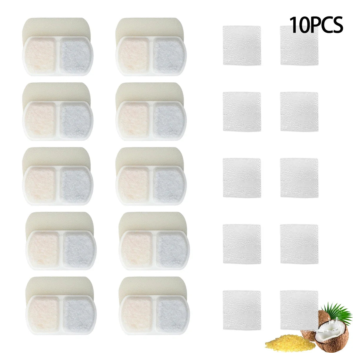 4 10 8l Pet Fountain Carbon Replacement Filters – 3 Colors