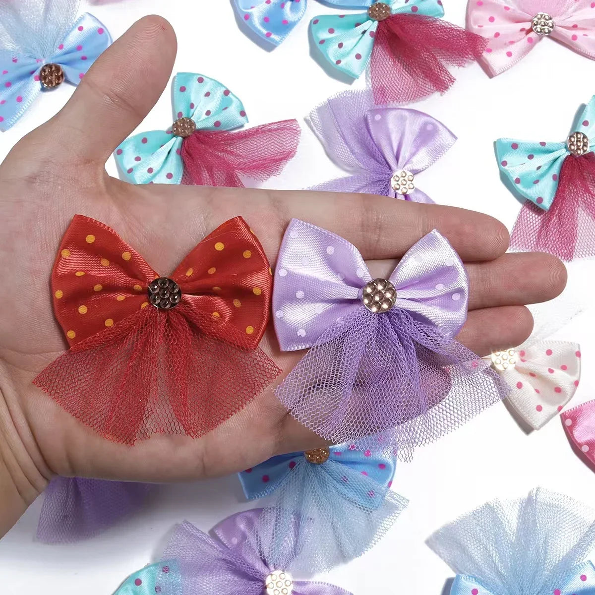 5/10pcs Lace Dog Hairbows Dog Bows With - ProPawPet.com