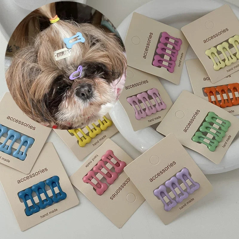 Pcs/set Bone Shape Pet Dog BB Clips Cute Dog - ProPawPet.com