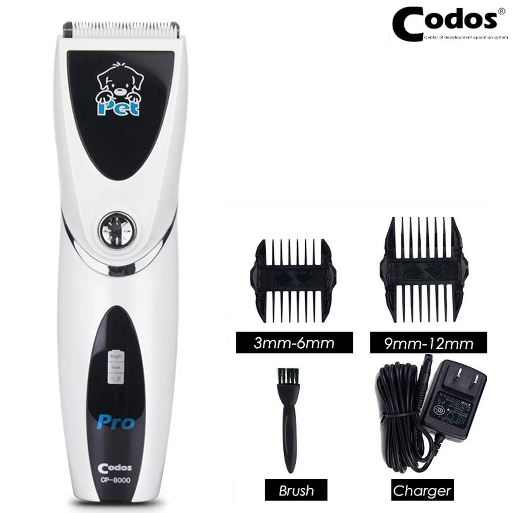 Codos Cp8000 Professional Cat & Dog Hair Trimmer, Rechargeable