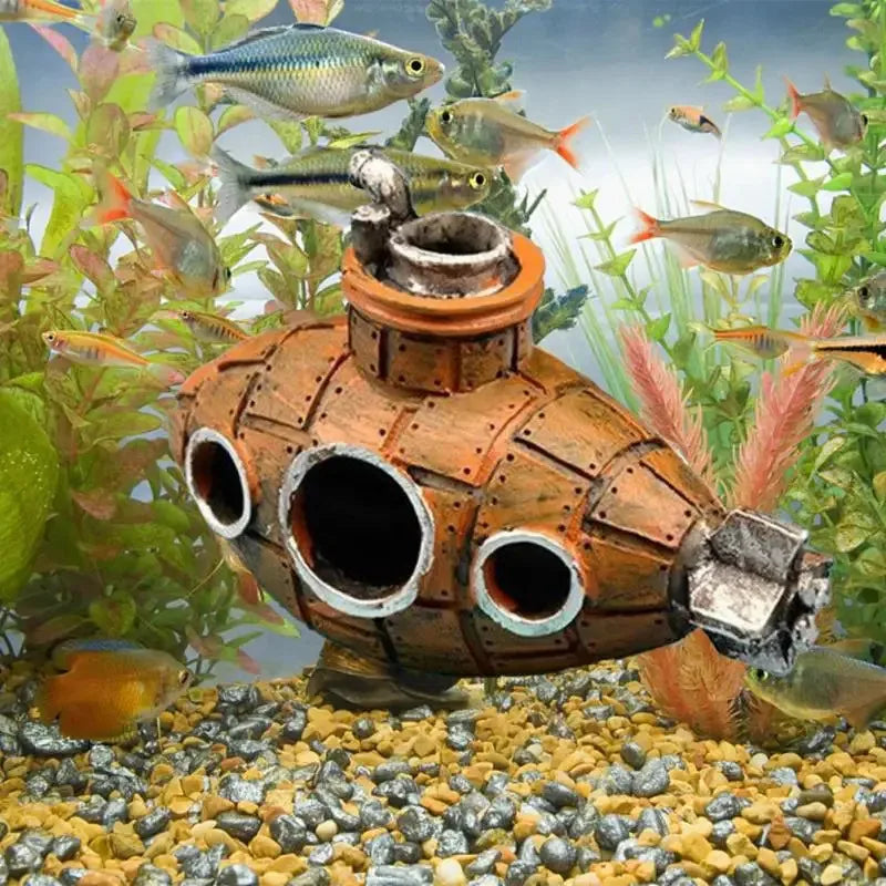 Resin Submarine Ornaments Fish Shrimp - ProPawPet.com