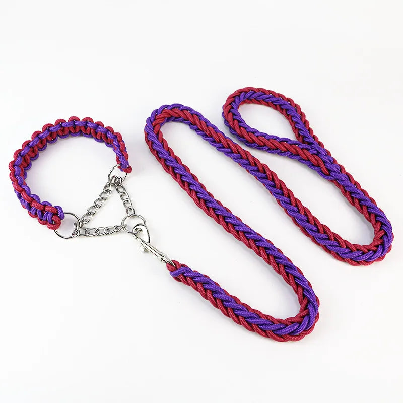 Double Strand Rope Large Dog Leashes Metal P - ProPawPet.com