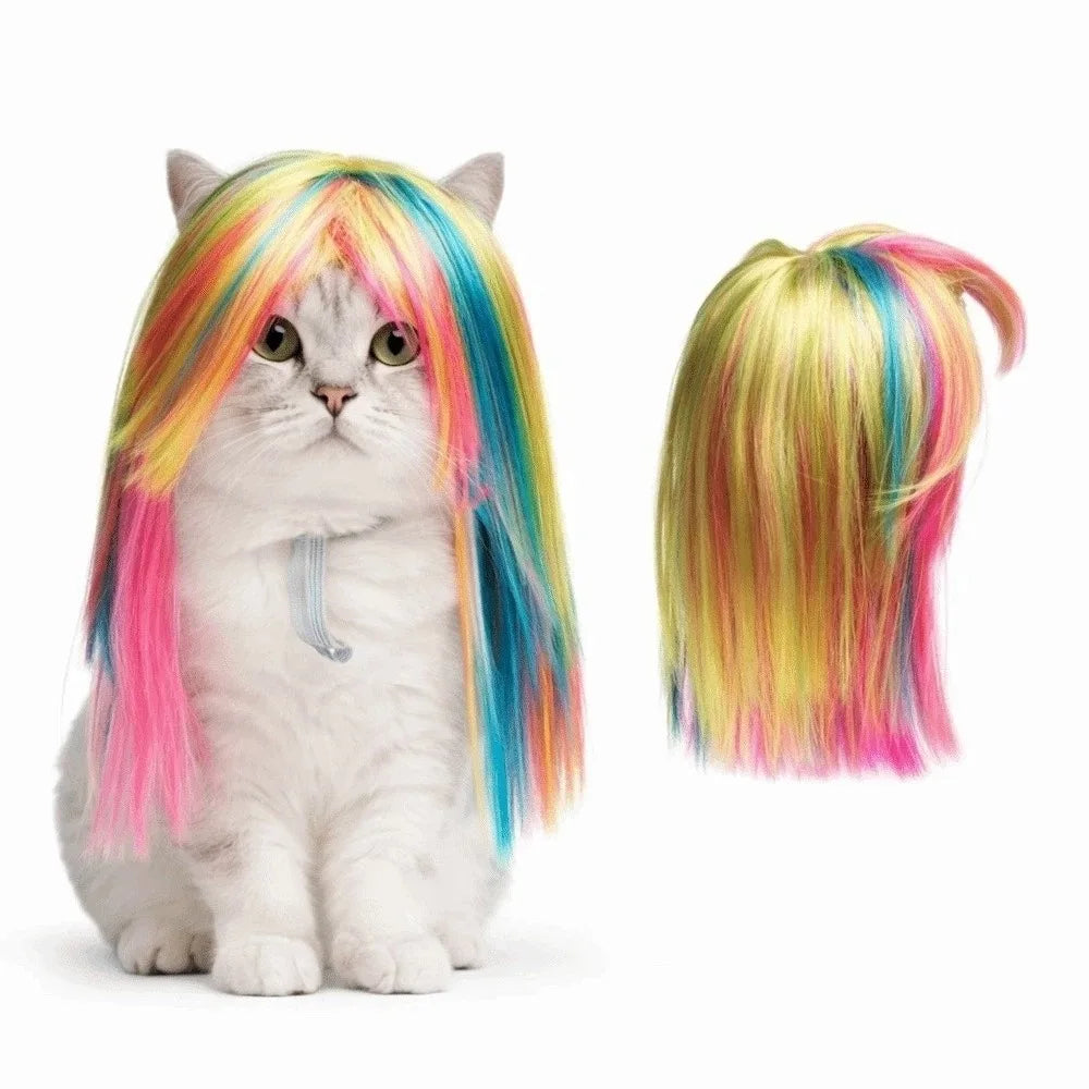 Adjustable Fit Colorful Pet Wig Comfortable - ProPawPet.com