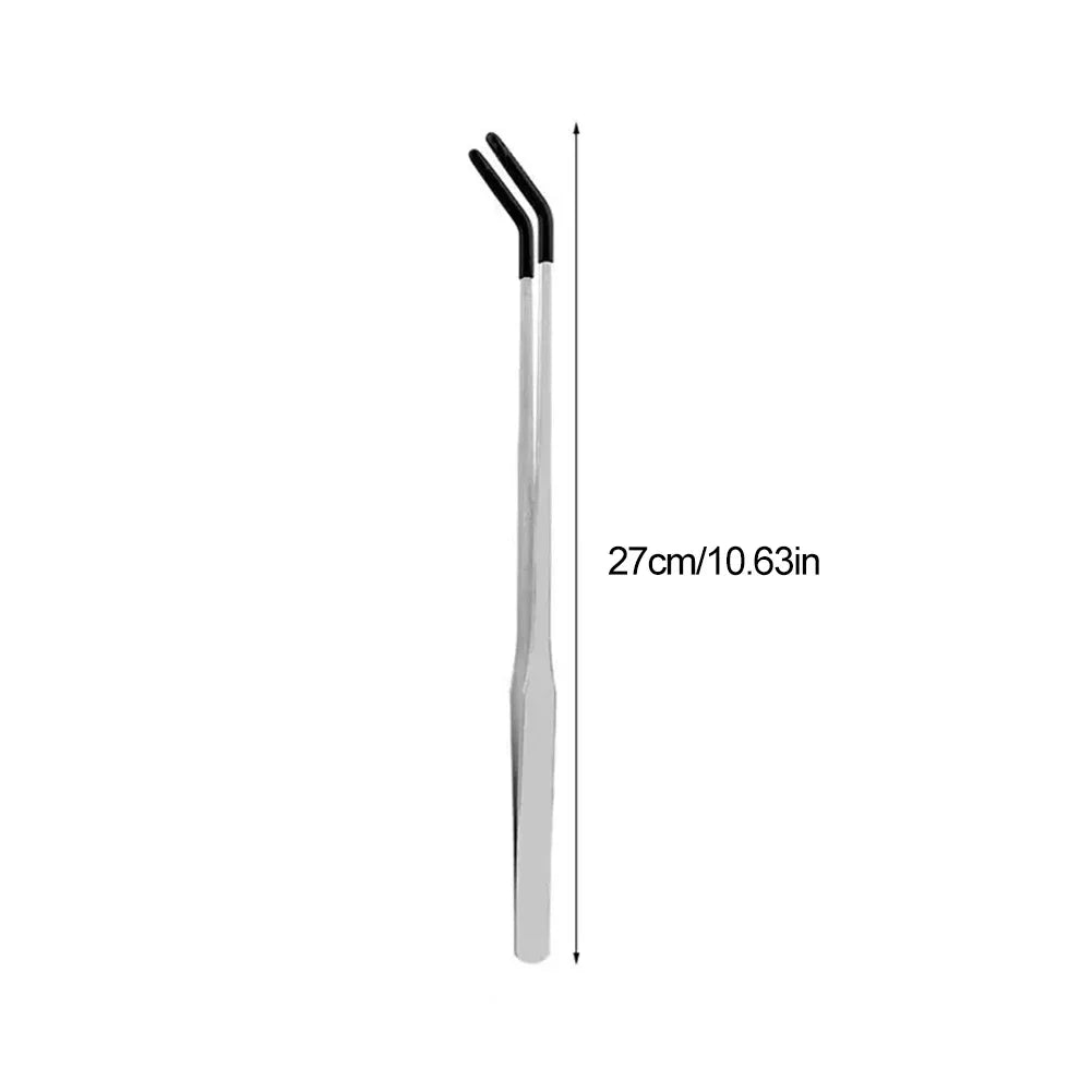Stainless Steel Reptile Feeding Tongs with Rubber Tips – 8 Colors