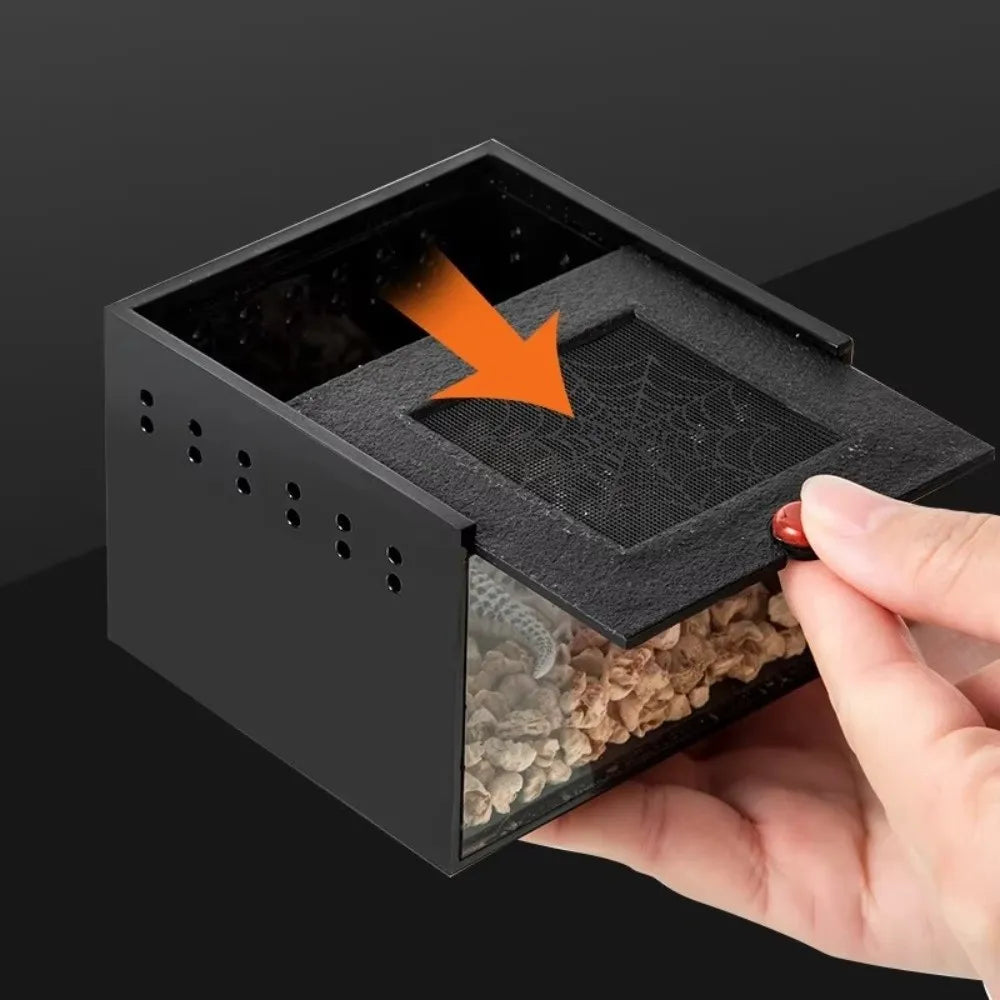 Black Reptile Keeping Box Acrylic - ProPawPet.com