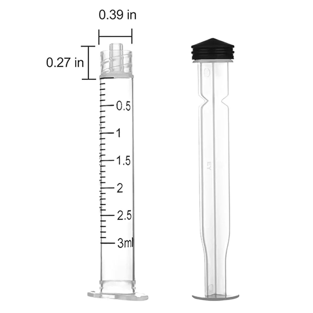 3ml Luer Lock Plastic Syringe Without - ProPawPet.com