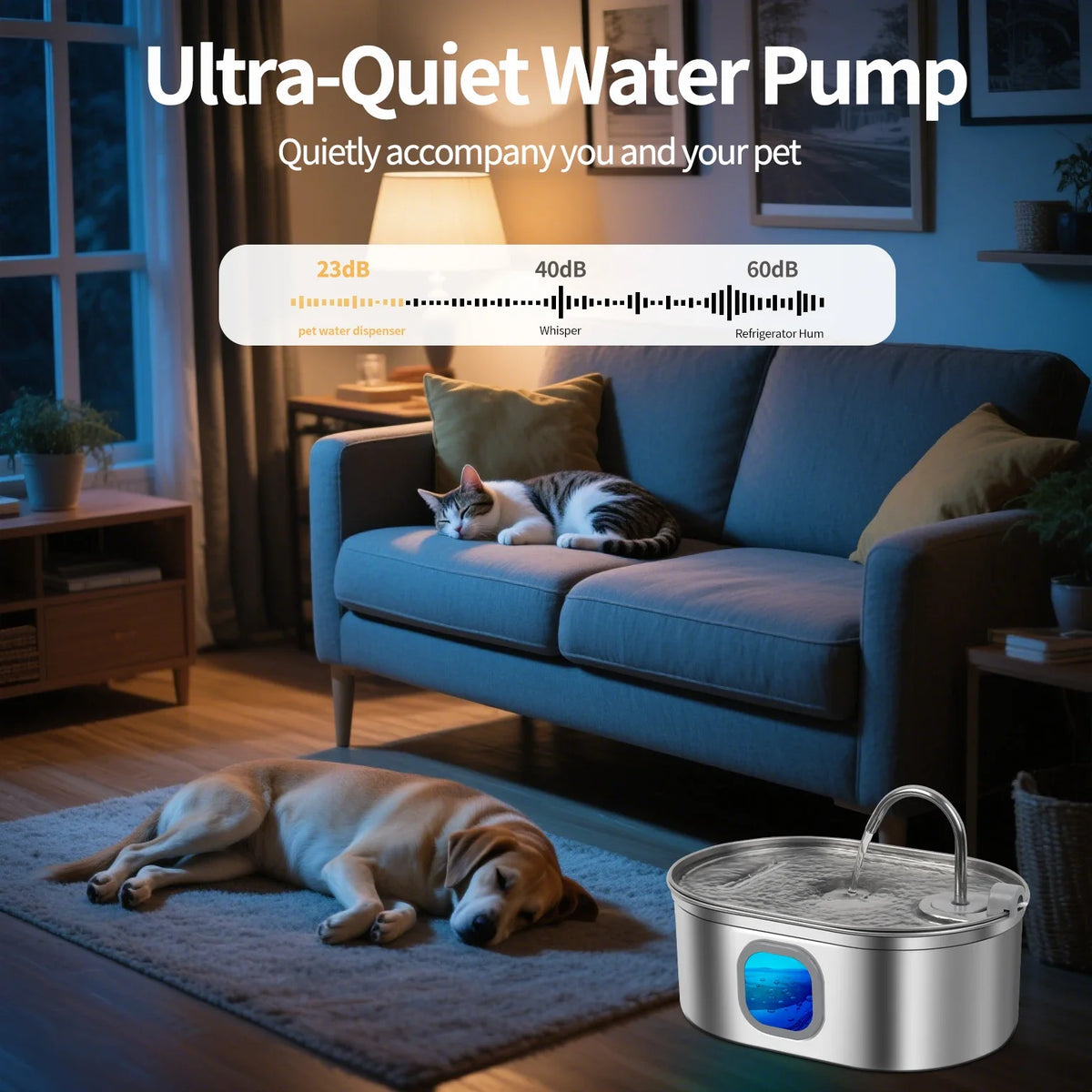 7L Large Capacity Cat Water Fountain,Pet - ProPawPet.com