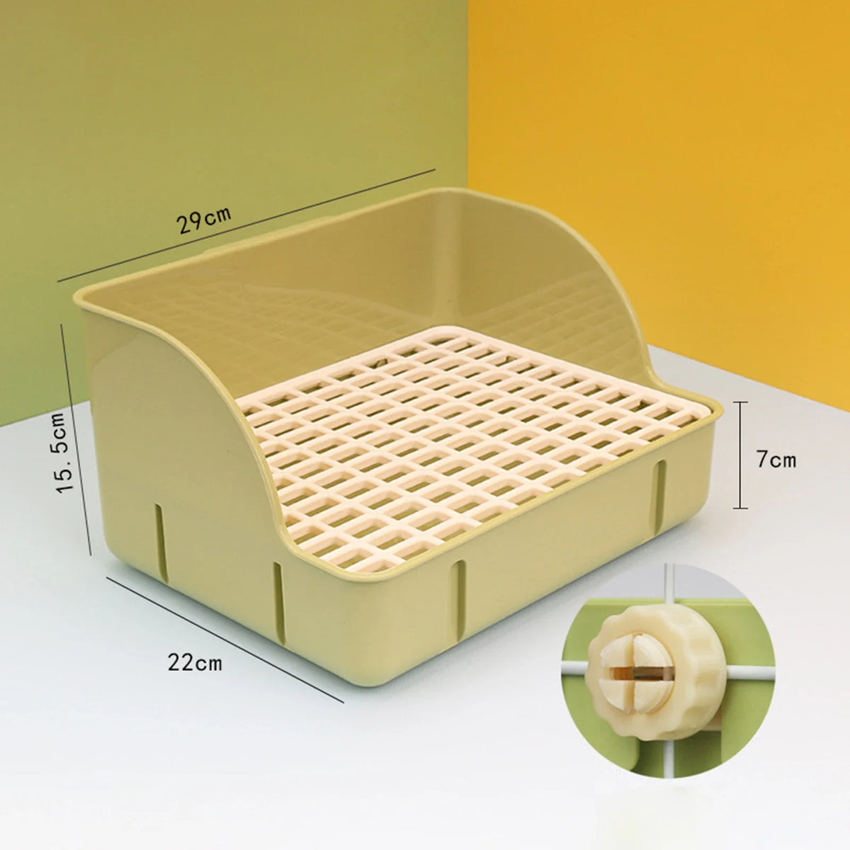 Rabbit Litter Box Pee Pan Tray Pet Toilet Corner – Small Pet Supplies