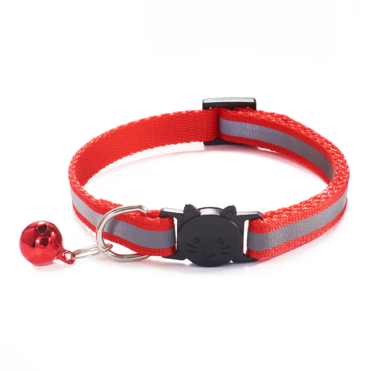 Rojeco Cat Collar with Bell Reflective Colorful Night Safety, Adjustable
