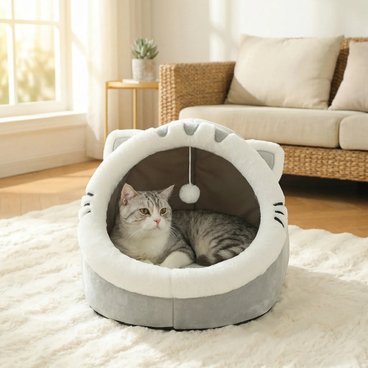 Cute And Soft Cat House Super Cat Bed Warm - ProPawPet.com