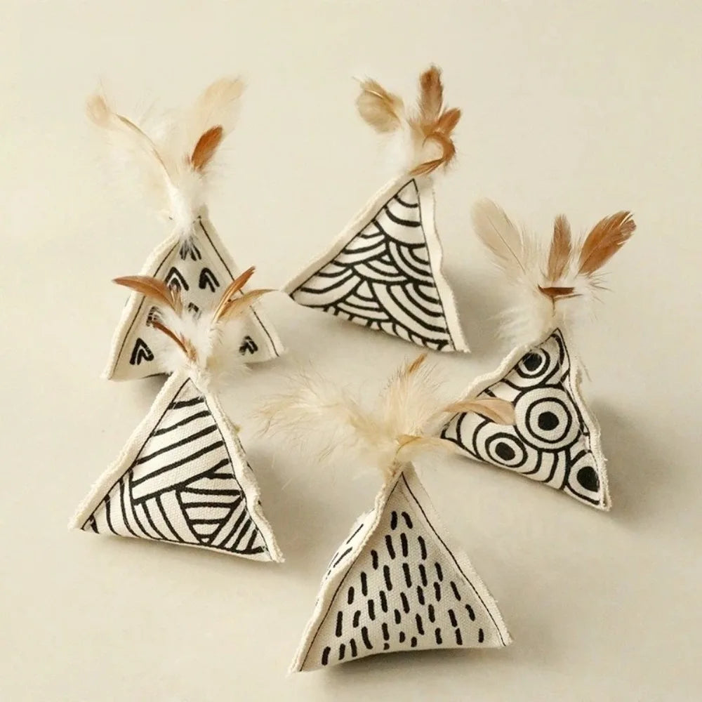 Soft Canvas Triangular Cat Toy – Cat Toys & Play