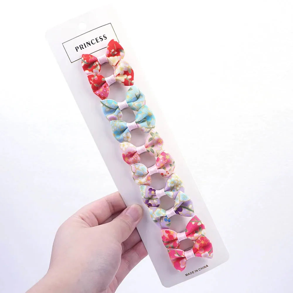 Easy-on Dog Hair Clips Diverse Styles Ribbon Bows – Dog Supplies
