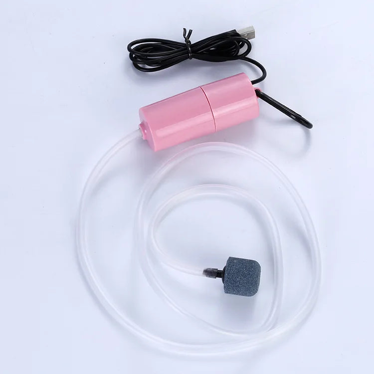 Quiet Mini Oxygen Pump USB Portable Fish Tank – 4 Colors
