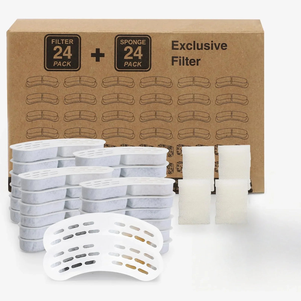 Replacement Activated Carbon Filter Set – 3 Colors