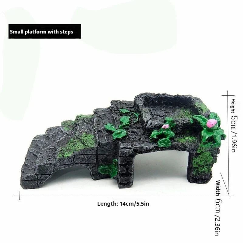 Turtle Platform Rectangular Aquarium Fish - ProPawPet.com