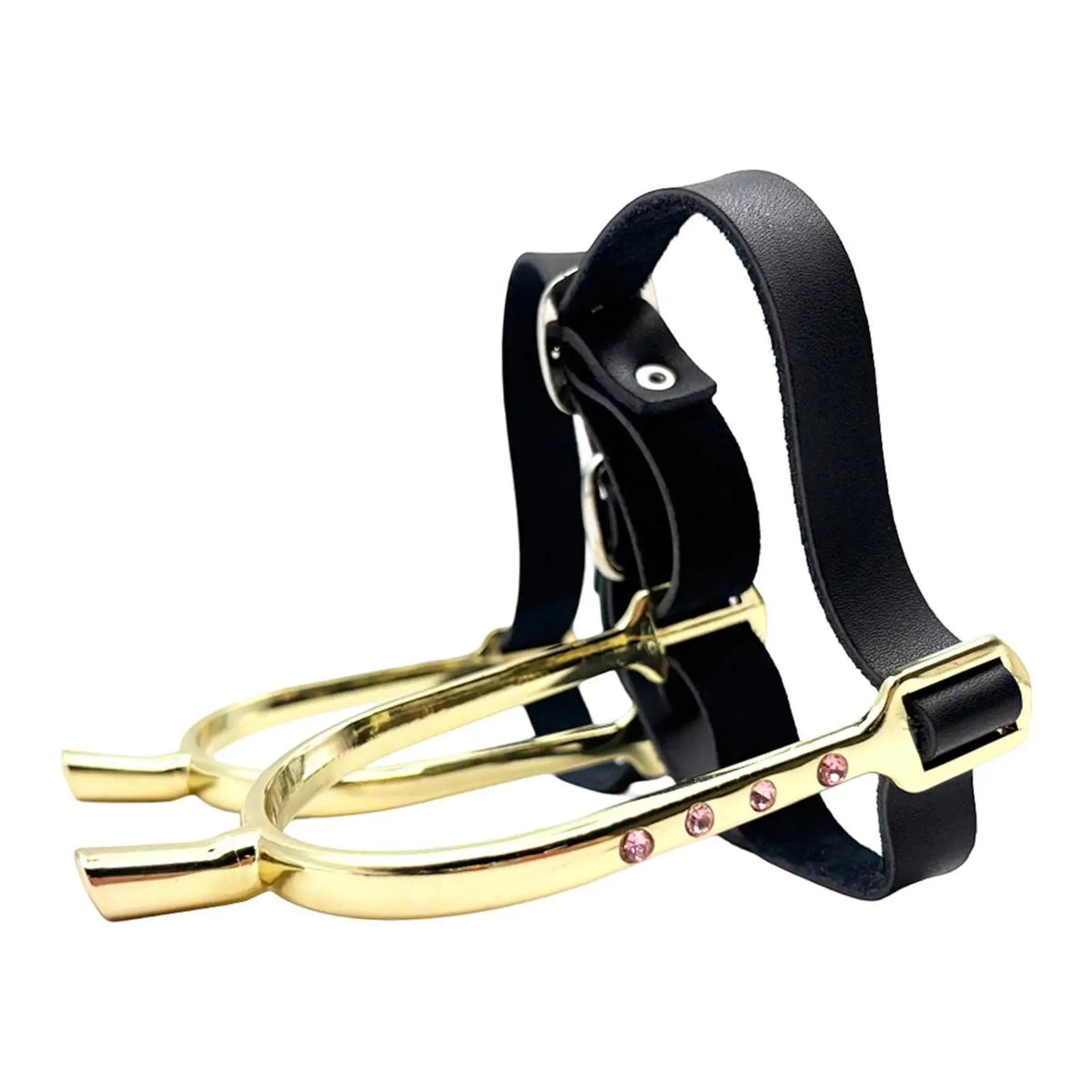 2x Horse Spurs with PU Leather Straps Riding Training Gear – 2 Colors