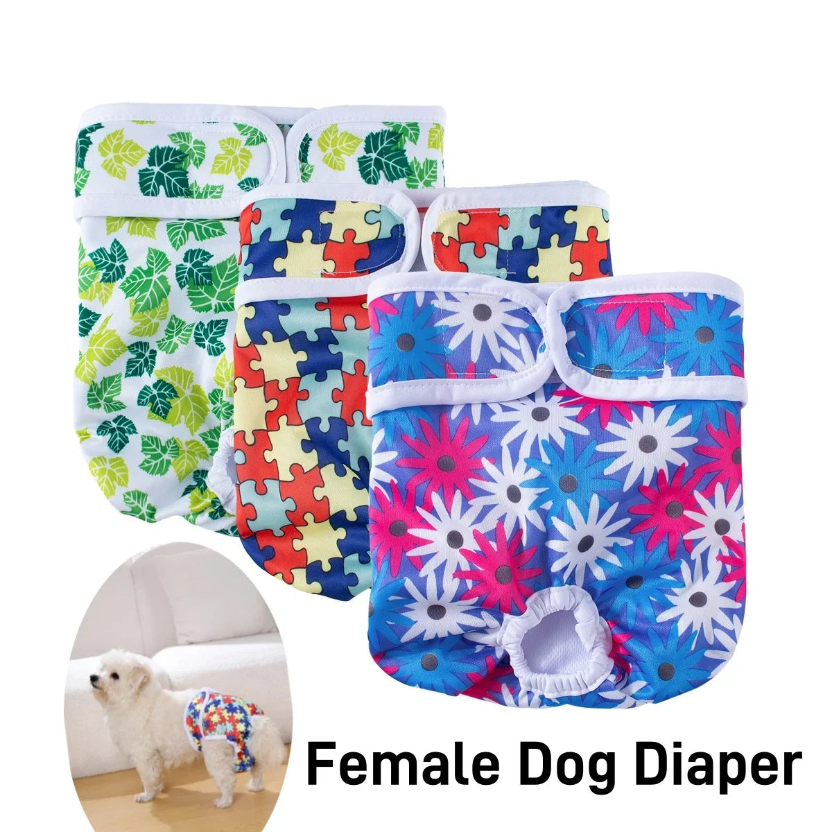 Reusable Female Dog Diapers For Small Big - ProPawPet.com