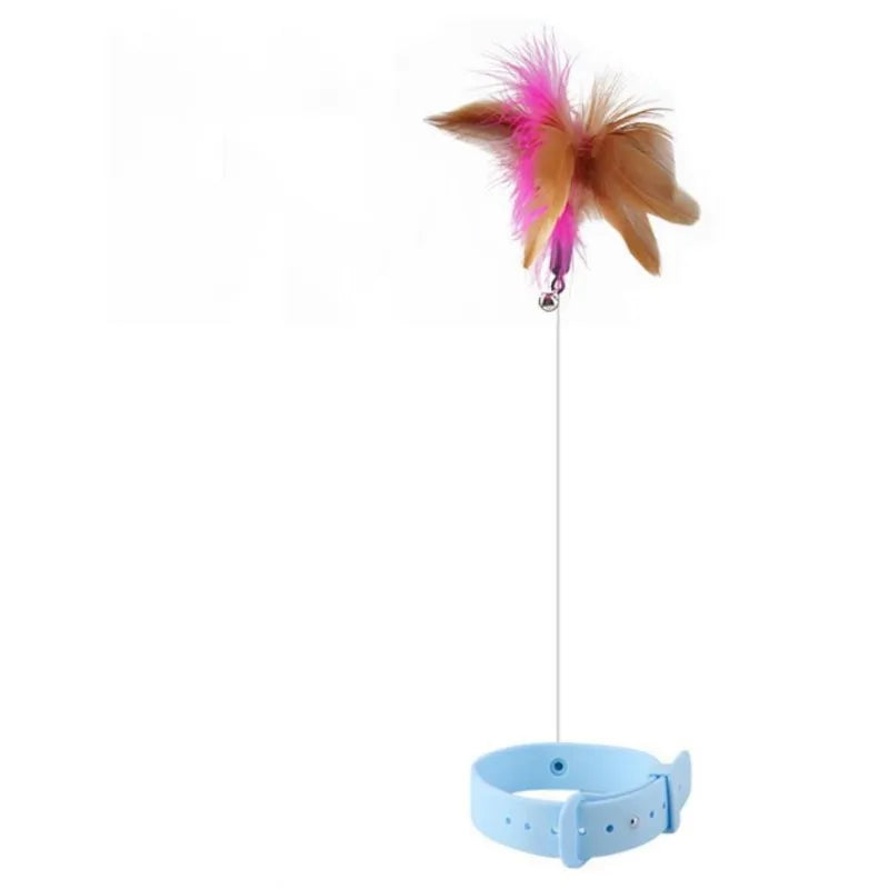 Interactive Cat Toys Funny Feather Teaser – 2 Colors