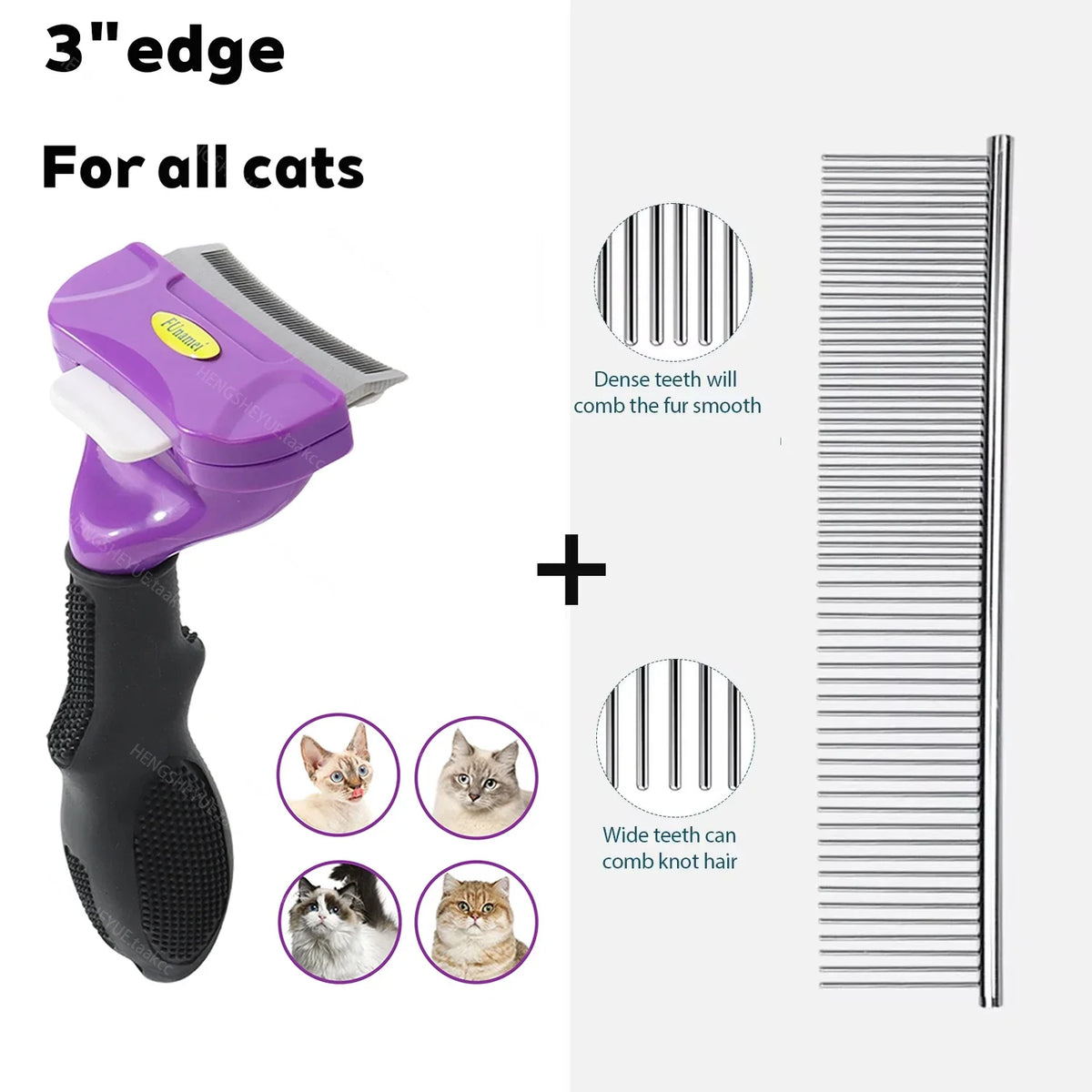 Cat Hair Removal Comb Grooming Brush