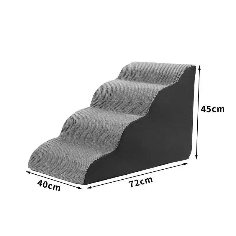 4-Step Curved Dog Ramp – Dog Supplies