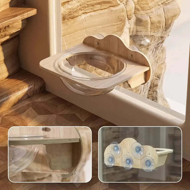Solid Wood Cat Hammock for Indoor Cats with - ProPawPet.com