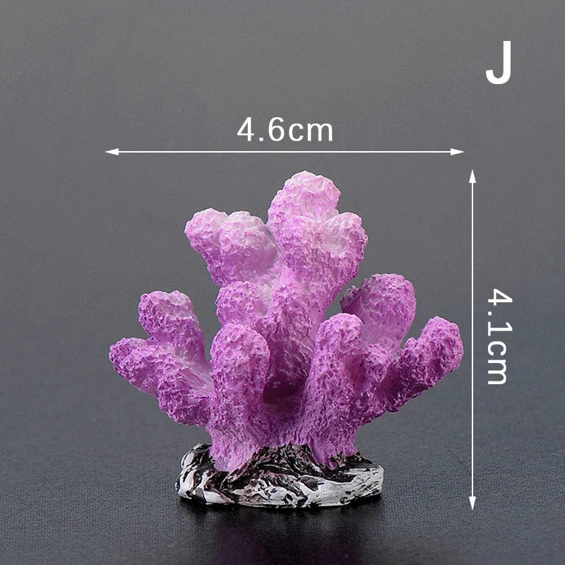F Artificial Coral Fish Tank Decoration – 11 Colors