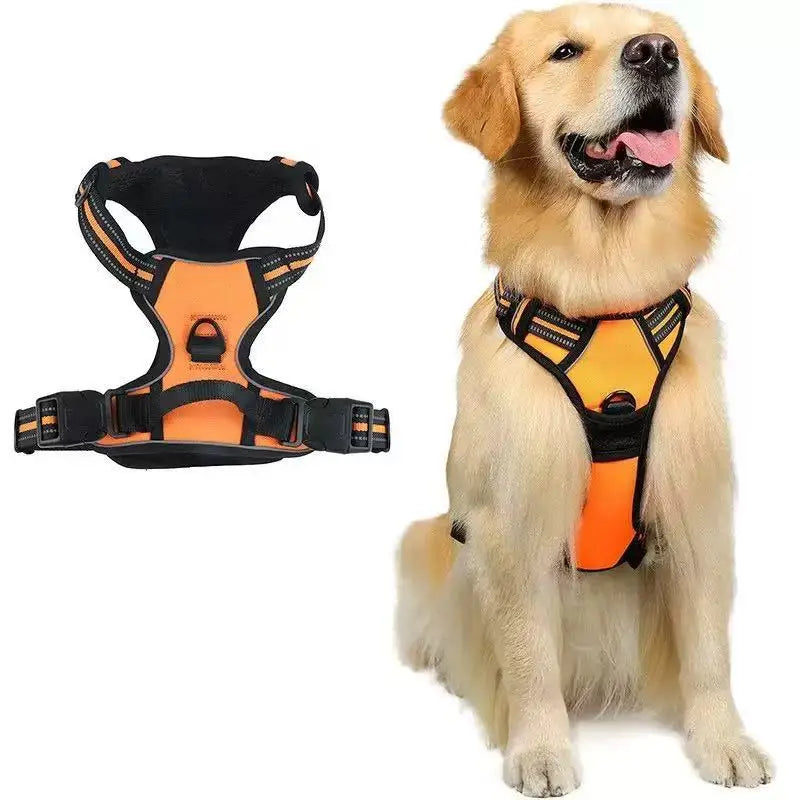 Reflective Adjustable Breathable Vest Chest - ProPawPet.com