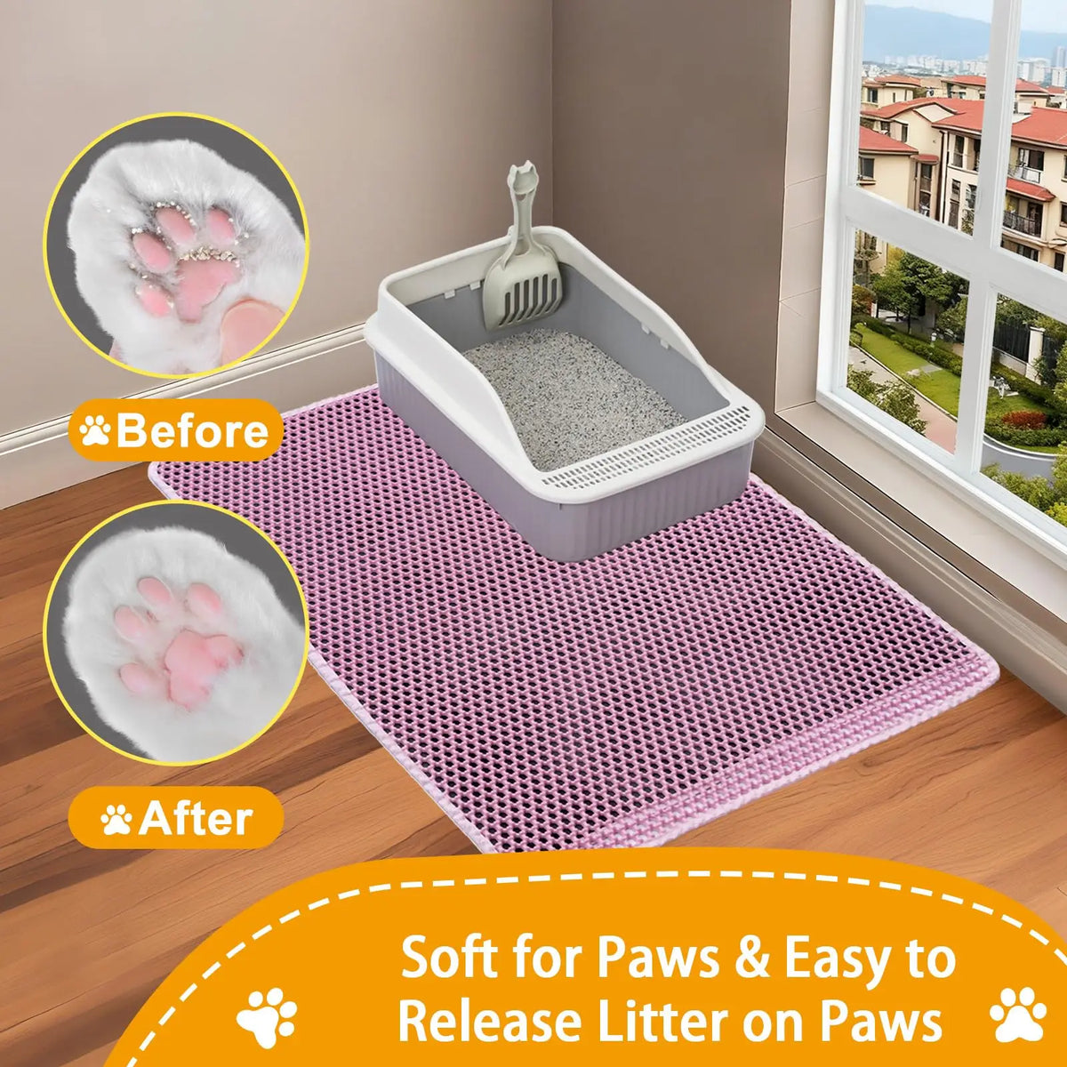 45x60CM Cat Litter Mat Large Size Waterproof - ProPawPet.com