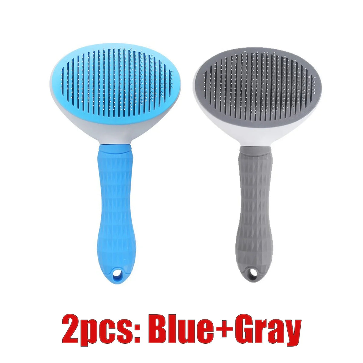 One-click Pet Hair Removal Grooming Comb Cat & Dog Brush – 7 Colors