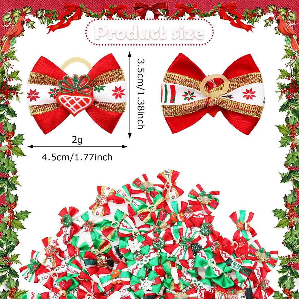 Puppy Bows 10/20/30PCS Handmade Dog Hair - ProPawPet.com