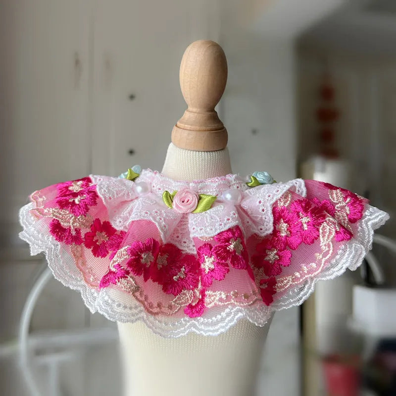 Girls Lace Cat Dog Collar Luxury Wedding - ProPawPet.com