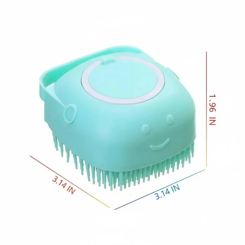 Pet Bath Massage Brush Soft Silicone Dog Cat - ProPawPet.com